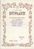 Dyplom dla Dzielnicowej Biblioteki Publicznej