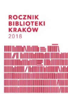 Rocznik Biblioteki Kraków, R. II 2018