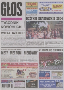 Głos : tygodnik nowohucki, 2004. 09. 03, nr 36