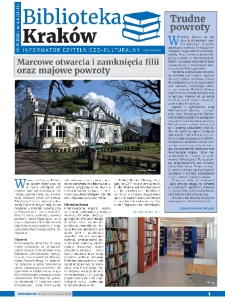 Informator Biblioteki Kraków, 2020. 04-06. nr 4-6 (29-31)