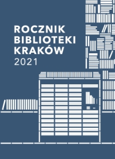 Rocznik Biblioteki Kraków, R. V 2021