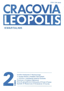 Cracovia Leopolis. nr2/1995 R.1