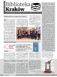 Biblioteka Kraków- Informator Czytelniczo-Kulturalny, 2018. 02. nr 2 (05)