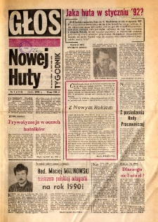 Głos Nowej Huty 1991. 01. 11, nr 1