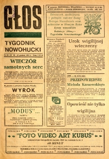 Głos : tygodnik nowohucki, 1991. 12. 20-27, nr 38-39