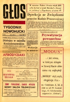 Głos : tygodnik nowohucki, 1991. 07. 19, nr 16
